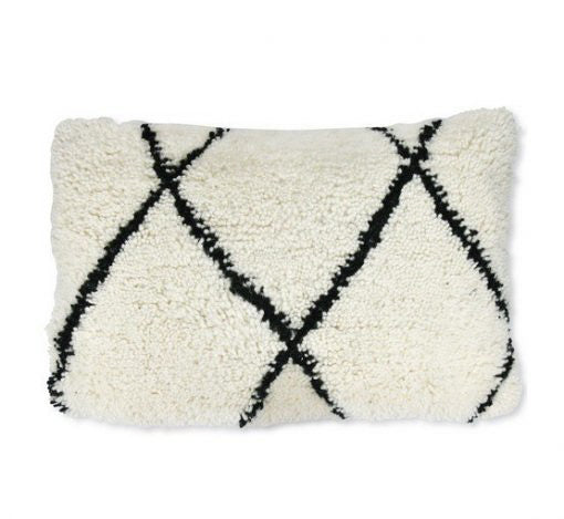 Beni Ouarain cushion – Fluffy – Square